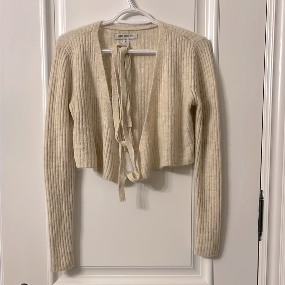 Urban Outfitters Cream Ribbed Sweater